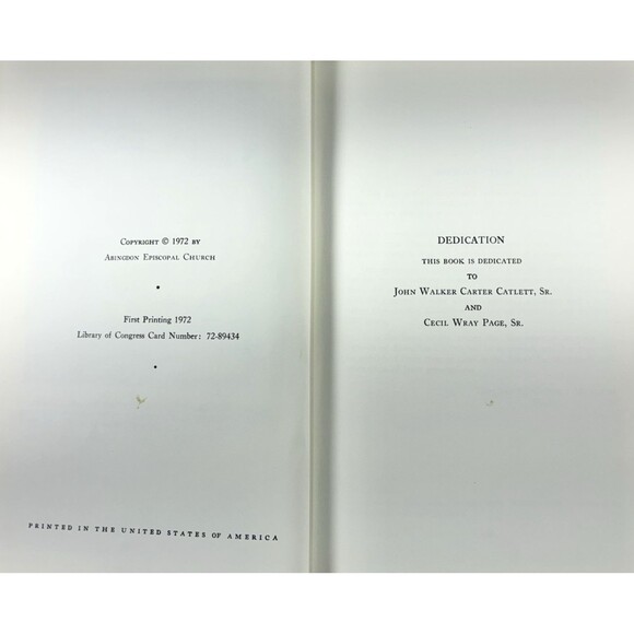 Abingdon Church A Chronology Of Its History 1650-1970 Gloucester County Virginia - Picture 4 of 10